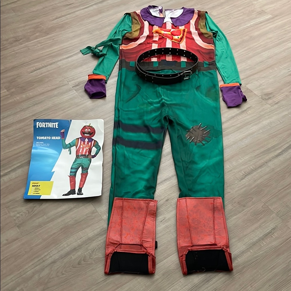 Adult Superhero Costume - Green and Red